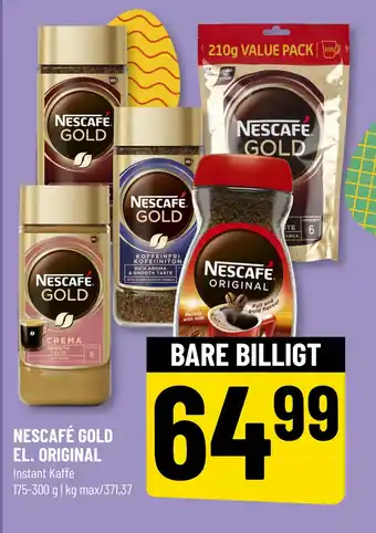 Løvbjerg NESCAFÉ GOLD EL. ORIGINAL tilbud