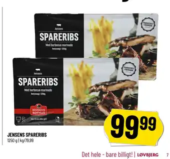 Løvbjerg JENSENS SPARERIBS tilbud