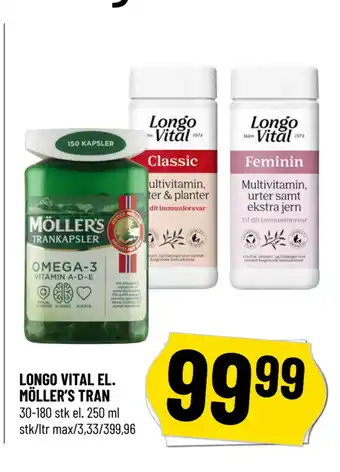 Løvbjerg LONGO VITAL EL. MÖLLER’S TRAN tilbud