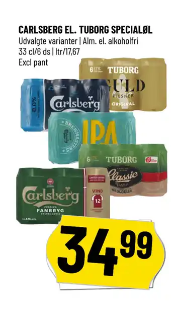 Løvbjerg CARLSBERG EL. TUBORG SPECIALØL tilbud