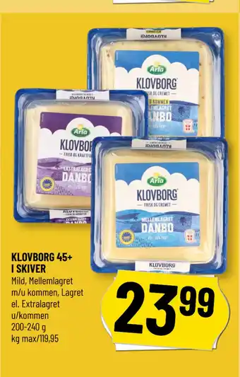 Løvbjerg KLOVBORG 45+ I SKIVER tilbud