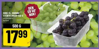Løvbjerg RØDE EL. GRØNNE STENFRI DRUER 500 G tilbud