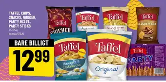 Løvbjerg TAFFEL CHIPS, SNACKS, NØDDER, PARTY MIX EL. PARTY STICKS tilbud