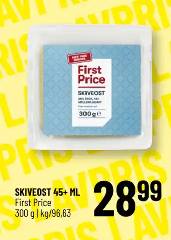 Løvbjerg SKIVEOST 45+ ML tilbud