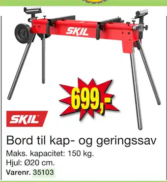 Harald Nyborg Bord til kap- og geringssav tilbud