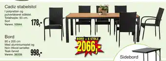 Harald Nyborg BORD + 6 STOLE tilbud