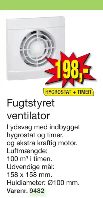 Harald Nyborg Fugtstyret ventilator tilbud
