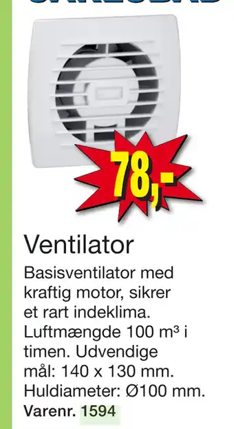 Harald Nyborg Ventilator tilbud