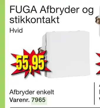 Harald Nyborg FUGA Afbryder og stikkontakt tilbud