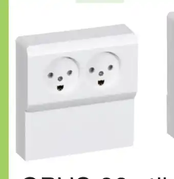 Harald Nyborg OPUS 66 stikkontakt med panel tilbud