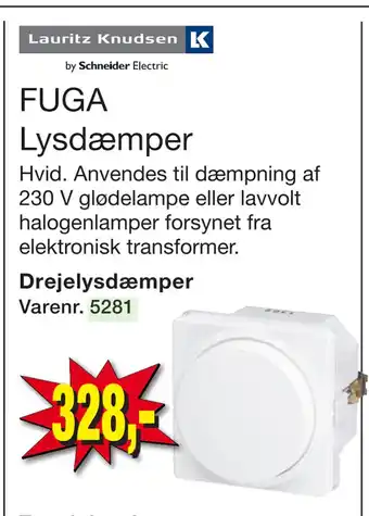 Harald Nyborg FUGA Lysdæmper tilbud
