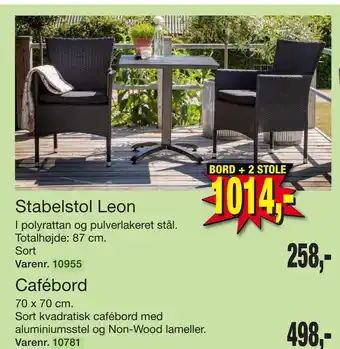 Harald Nyborg BORD + 2 STOLE tilbud
