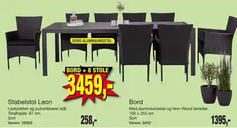 Harald Nyborg BORD + 8 STOLE tilbud