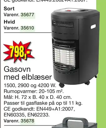 Harald Nyborg Gasovn med elblæser tilbud