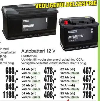 Harald Nyborg Autobatteri 12 V tilbud