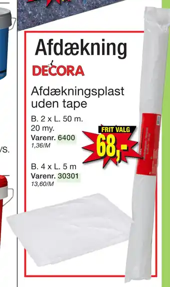 Harald Nyborg Afdækningsplast uden tape tilbud