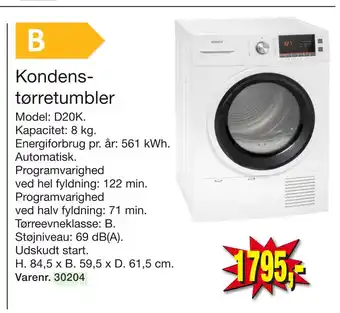 Harald Nyborg Kondenstørretumbler tilbud