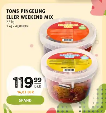 Scandinavian Park TOMS PINGELING ELLER WEEKEND MIX tilbud