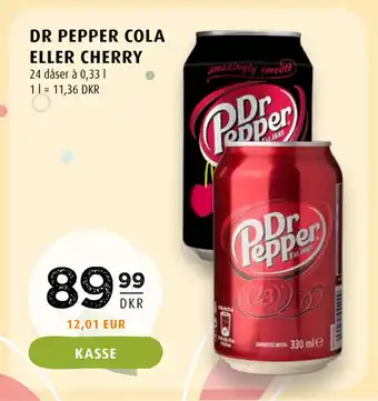 Scandinavian Park DR PEPPER COLA ELLER CHERRY tilbud