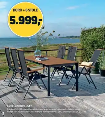 XL-BYG FARO HAVEMØBELSÆT tilbud