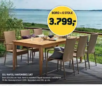 XL-BYG GILI NAPOLI HAVEMØBELSÆT tilbud