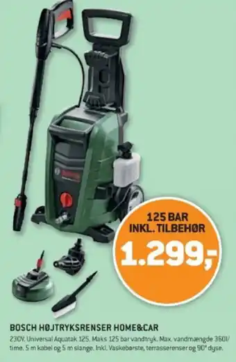 XL-BYG BOSCH HØJTRYKSRENSER HOME&CAR tilbud