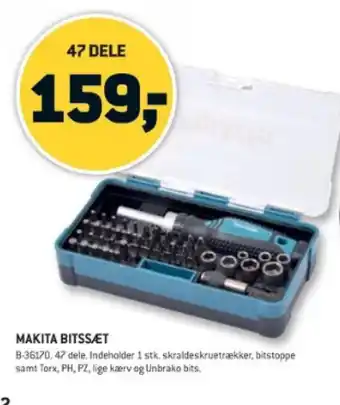XL-BYG MAKITA BITSSÆT tilbud