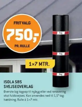 XL-BYG ISOLA SBS SVEJSEOVERLAG tilbud