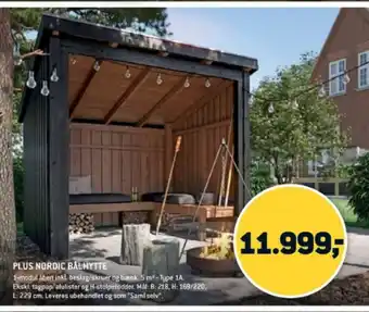 XL-BYG PLUS NORDIC BÅLHYTTE tilbud
