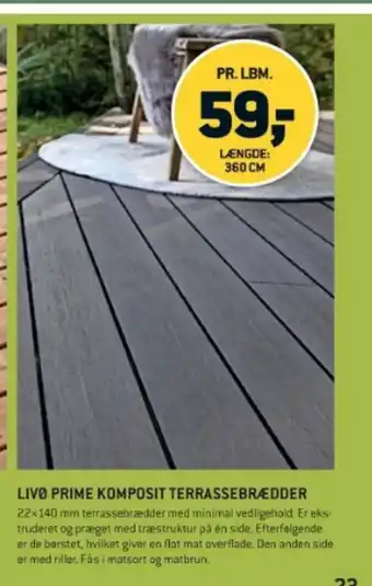XL-BYG LIVO PRIME KOMPOSIT TERRASSEBRÆDDER tilbud