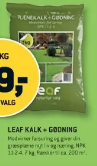 XL-BYG LEAF KALK + GØDNING tilbud