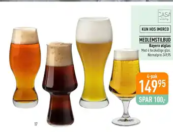 Imerco Bayern ølglas tilbud