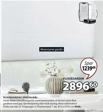 JYSK PLISSÉGARDIN I SPECIALMÅL tilbud