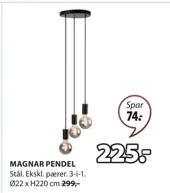 JYSK MAGNAR PENDEL tilbud