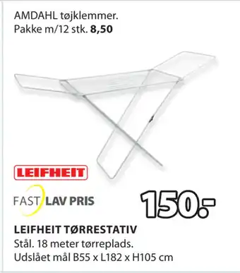 JYSK LEIFHEIT TØRRESTATIV tilbud