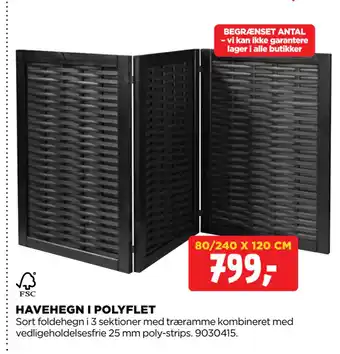 jem & fix HAVEHEGN I POLYFLET tilbud