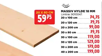 jem & fix MASSIV HYLDE 18 MM tilbud