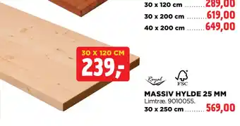 jem & fix MASSIV HYLDE 25 MM tilbud