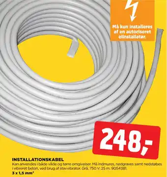 jem & fix INSTALLATIONSKABEL tilbud