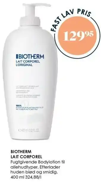 Matas Biotherm Lait Corporel 400 ml tilbud