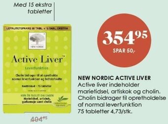 Matas New Nordic Active Liver tilbud