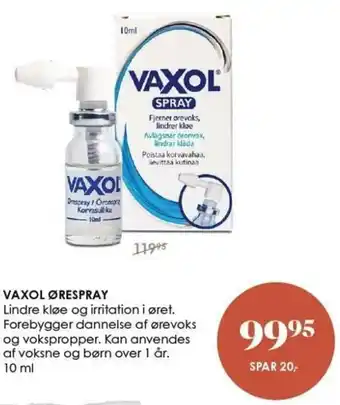 Vaxol Ørespray 10 ml