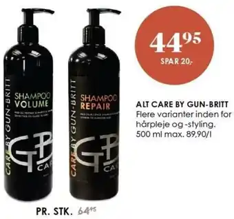Matas Alt Care By Gun-Britt 500 ml tilbud