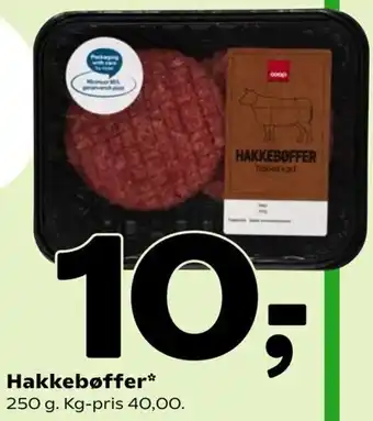 Coop 365 Hakkebøffer 250 g tilbud