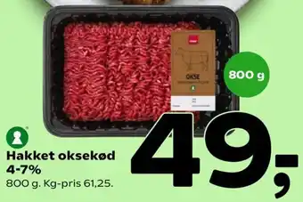 Coop 365 Hakket Oksekød 800 g tilbud