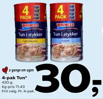 Coop 365 4-Pak Tun 420 g tilbud