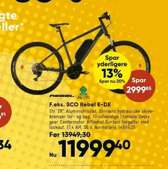 Bilka SCO Rebel E-DE tilbud