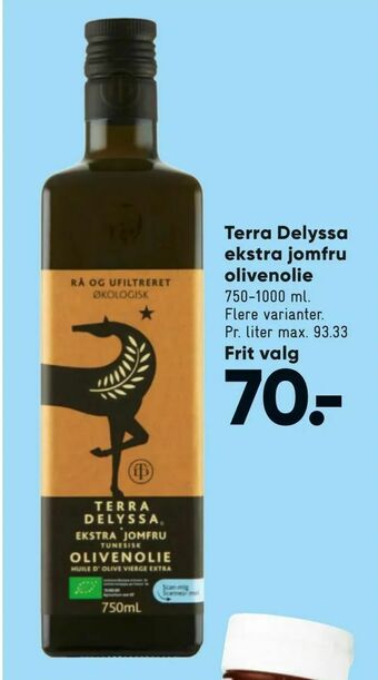 Bilka Terra Delyssa ekstra jomfru olivenolie tilbud