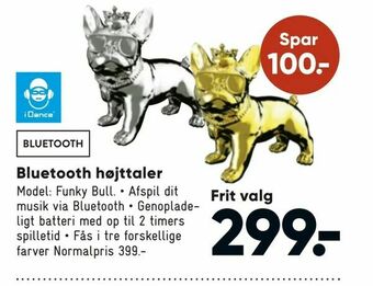 Bilka Bluetooth højttaler tilbud