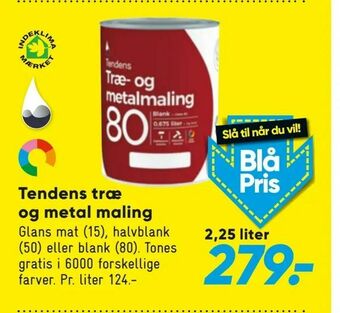 Bilka Tendens træ og metal maling tilbud
